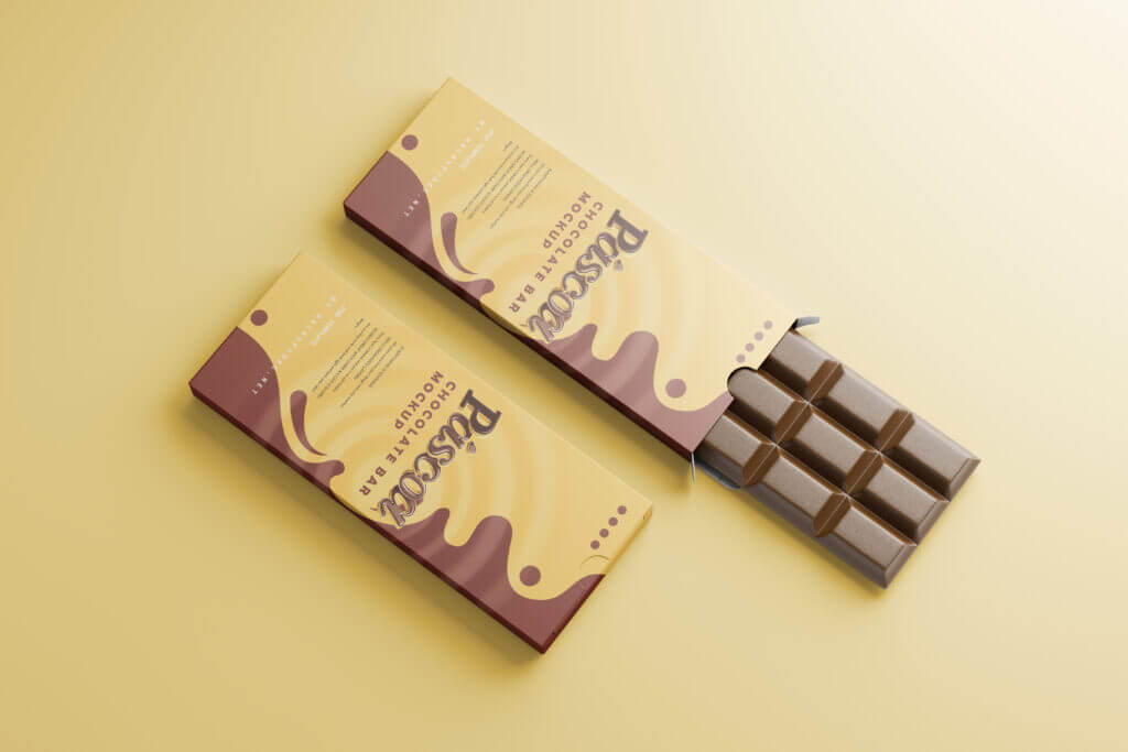 5 Free Chocolate Bar Packaging Mockup PSD Files4