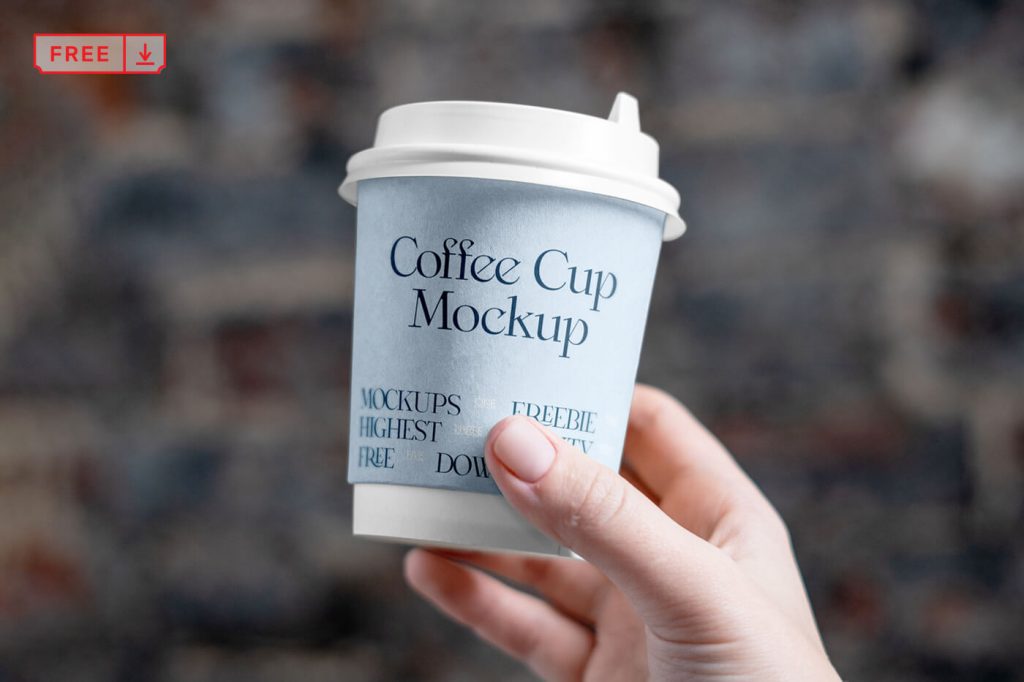Coffee Cup in Hand Mockup