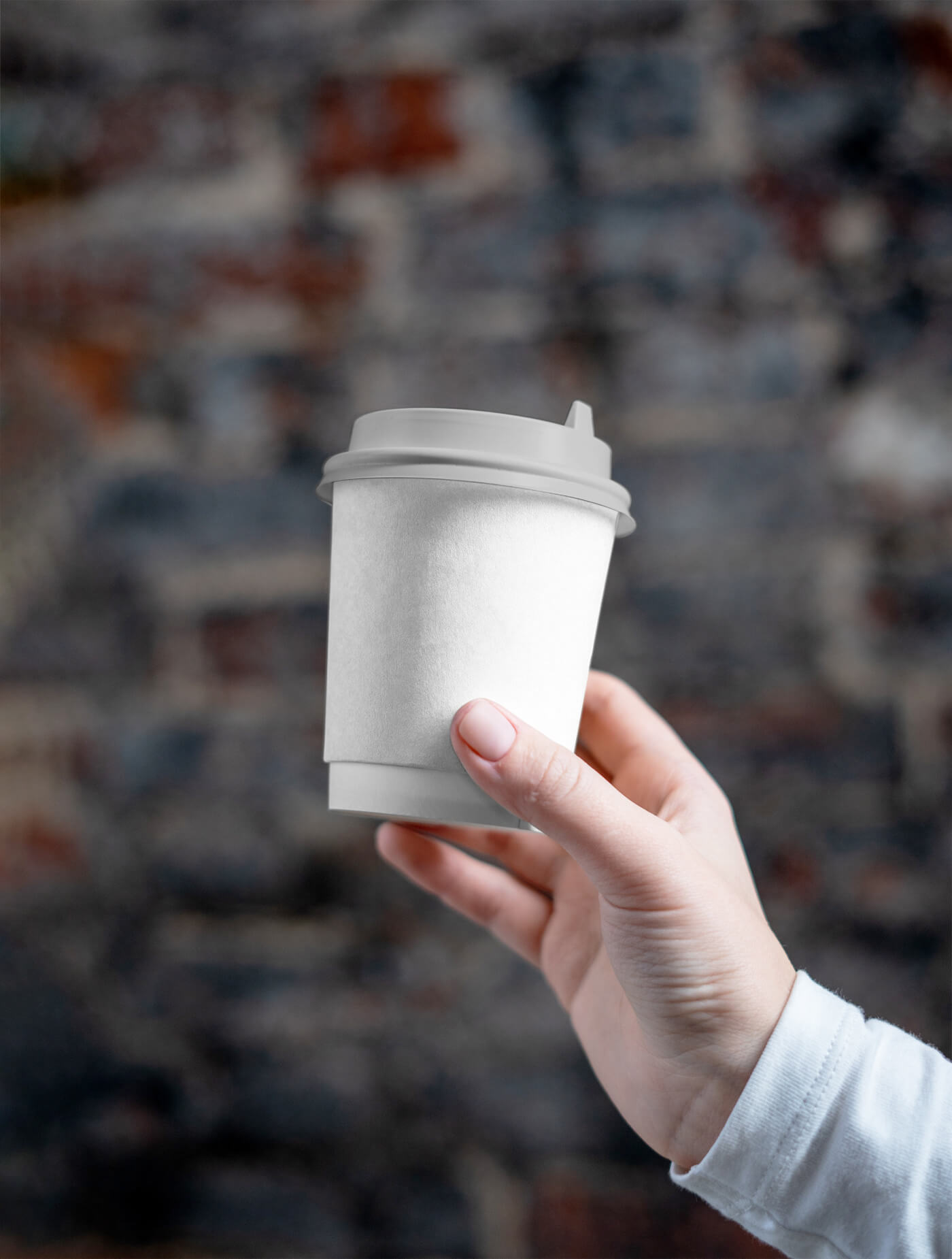 Coffee Cup in Hand Mockup