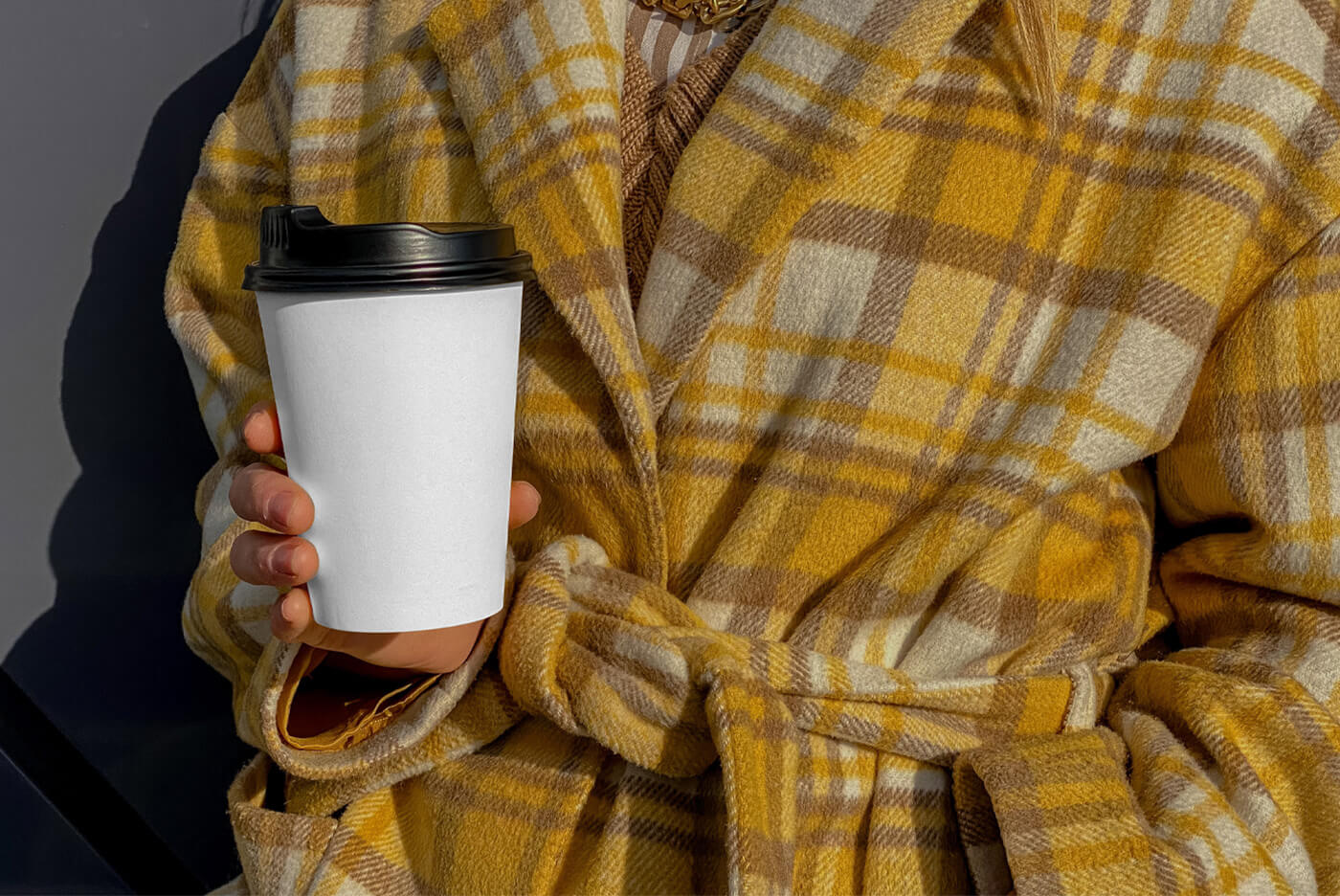 Coffee Cup with Men in Bathrobe Mockup1