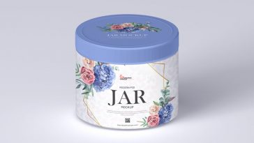 Free Modern PSD Jar Mockup