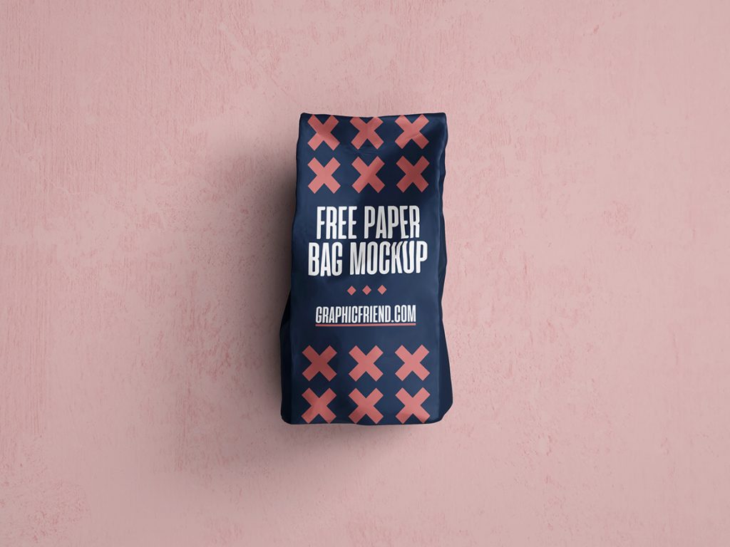 Free Paper Bag Mockup
