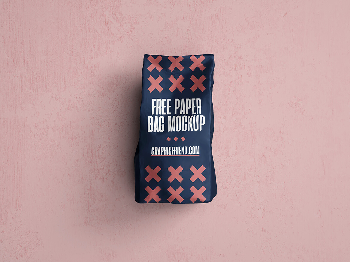 Free Paper Bag Mockup