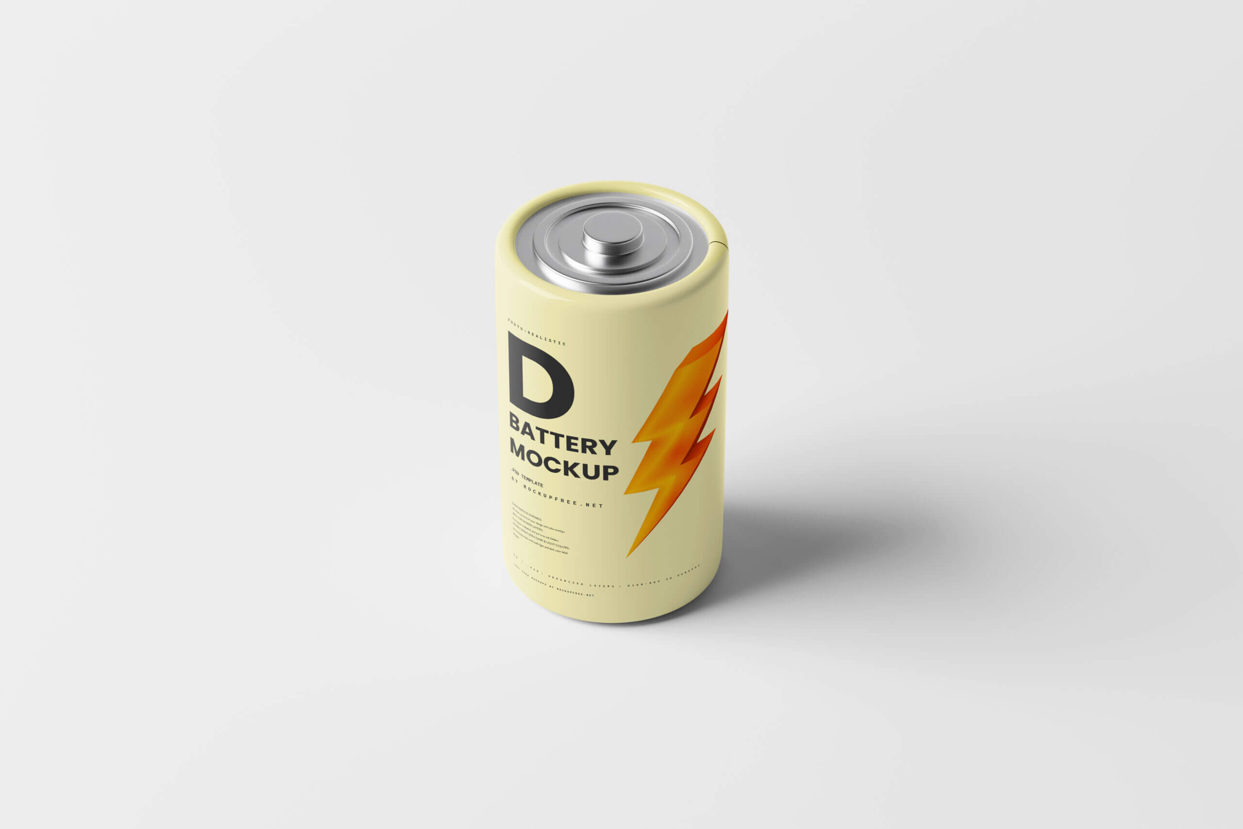 6 Free D Battery Mockup PSD Files6