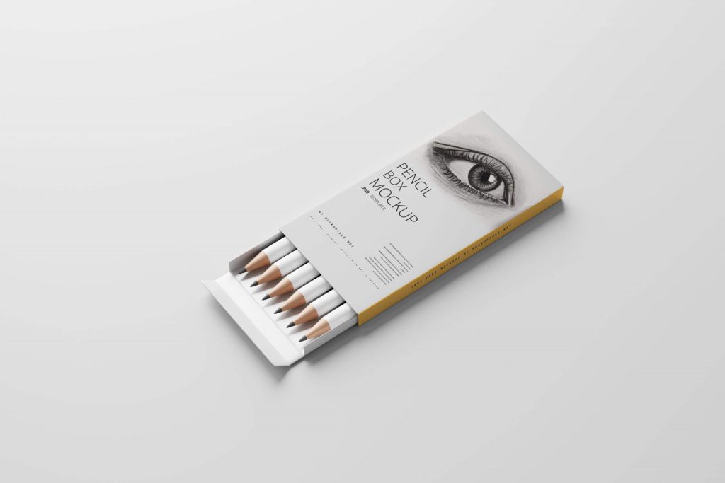 6 Free Lead Pencil Box Packaging Mockup PSD Files3