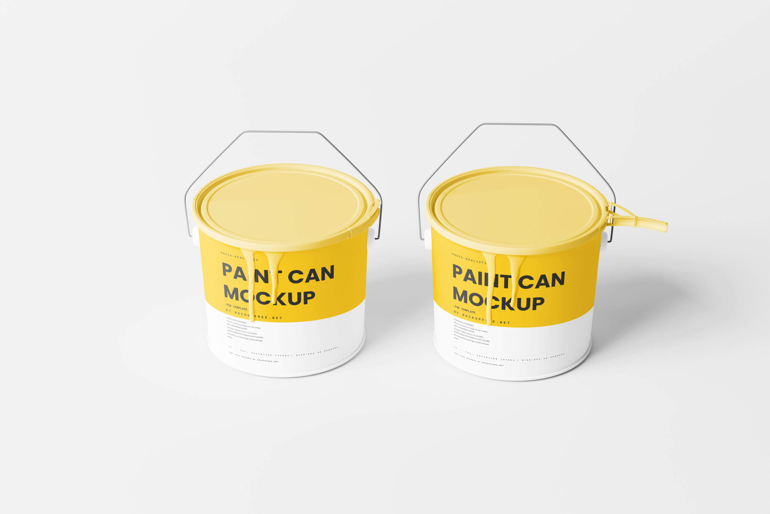 7 Free Dripping Paint Bucket Mockup PSD Files2