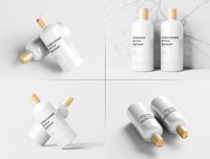 8 Free Shampoo Conditioner Mockup PSD Files