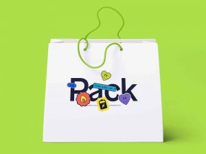 Free Paper Shopping Bag Beautiful Mockup