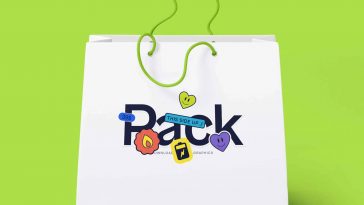 Free Paper Shopping Bag Beautiful Mockup