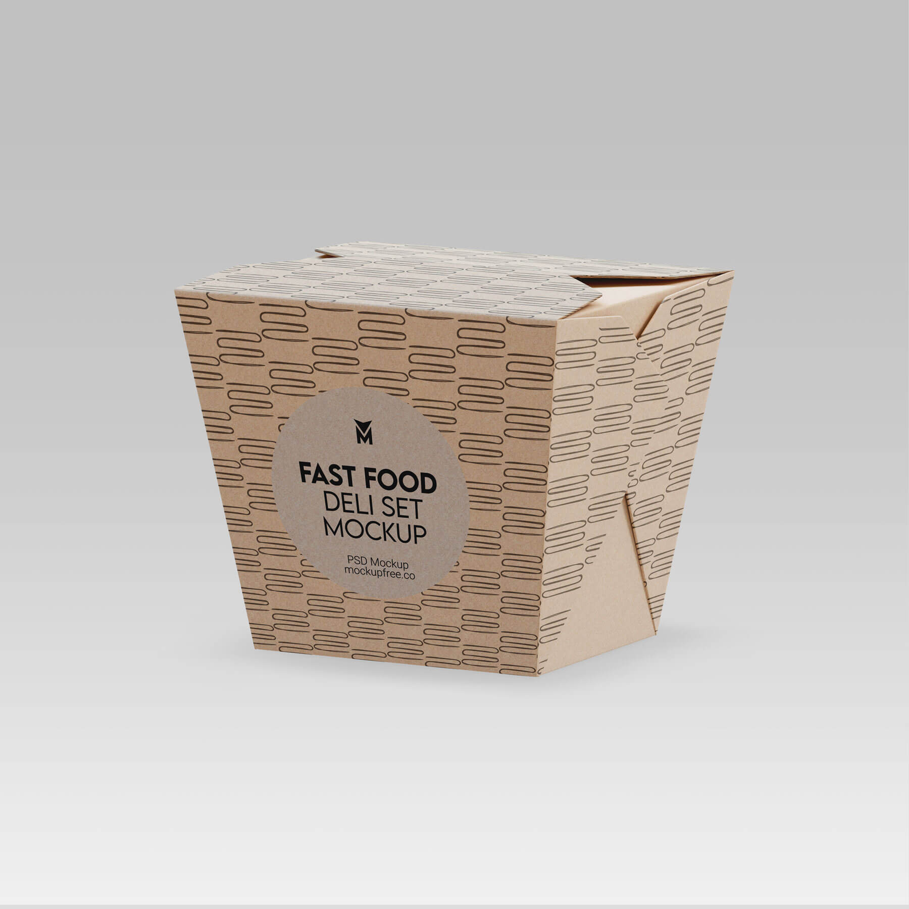 Free Sandwich Noodle Deli Box Mockup PSD Set3