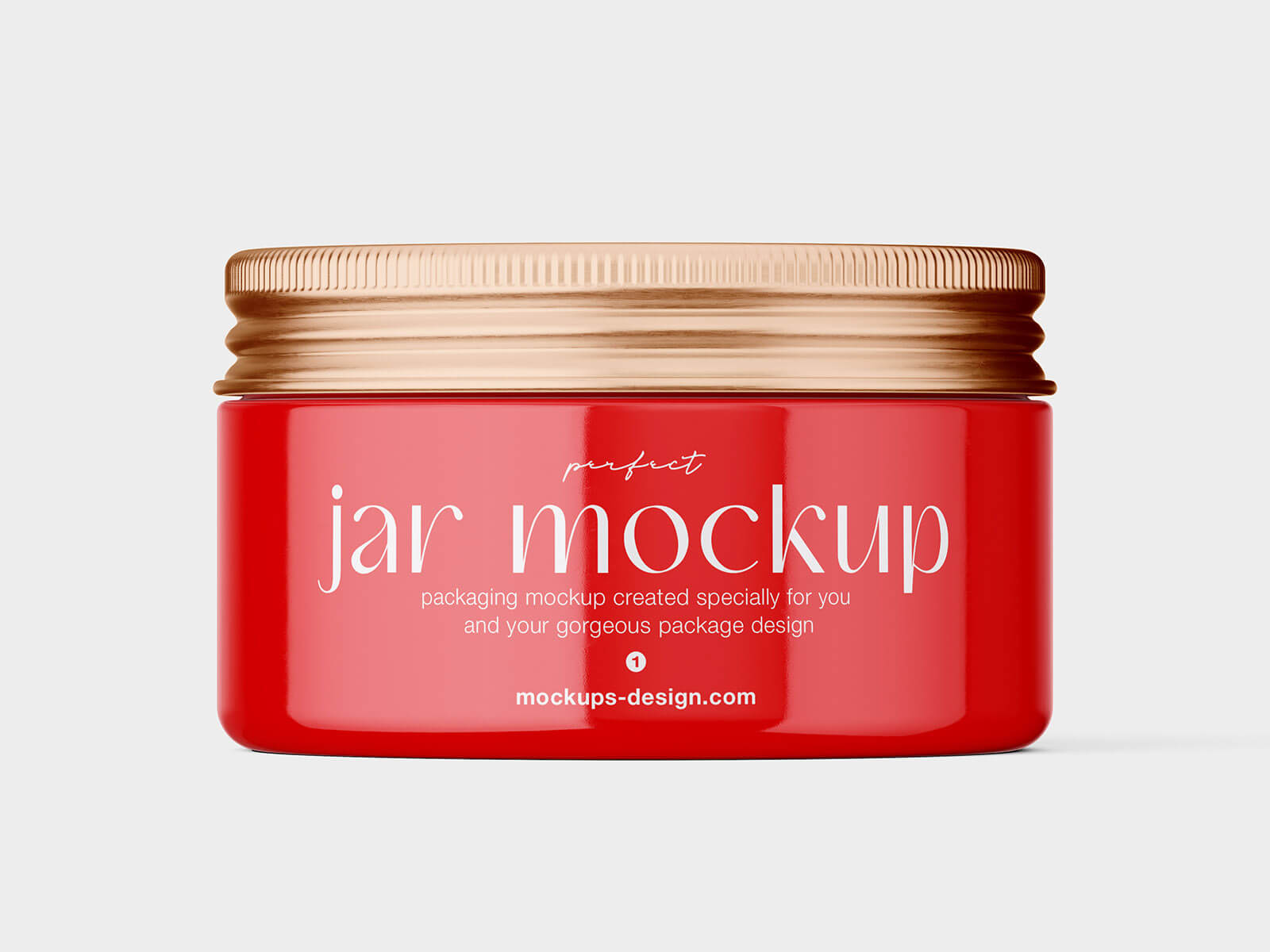 6 Free Glossy Cosmetic Jar With Metallic Lid Mockup PSD Files