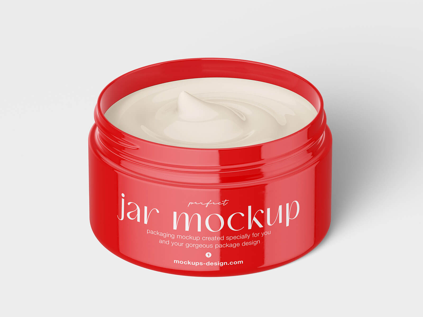 6 Free Glossy Cosmetic Jar With Metallic Lid Mockup PSD Files