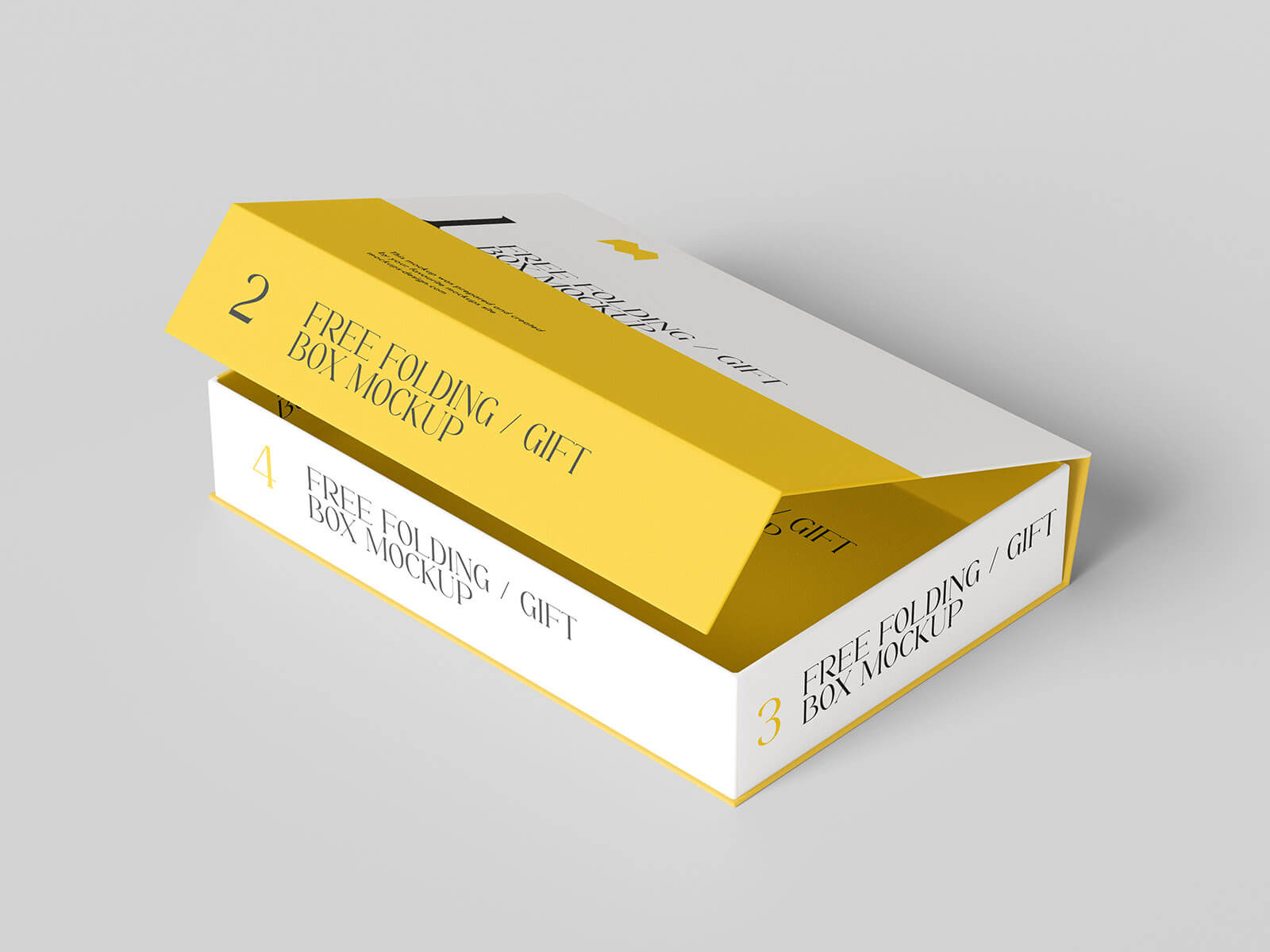 Free Folding Box Mockup 3