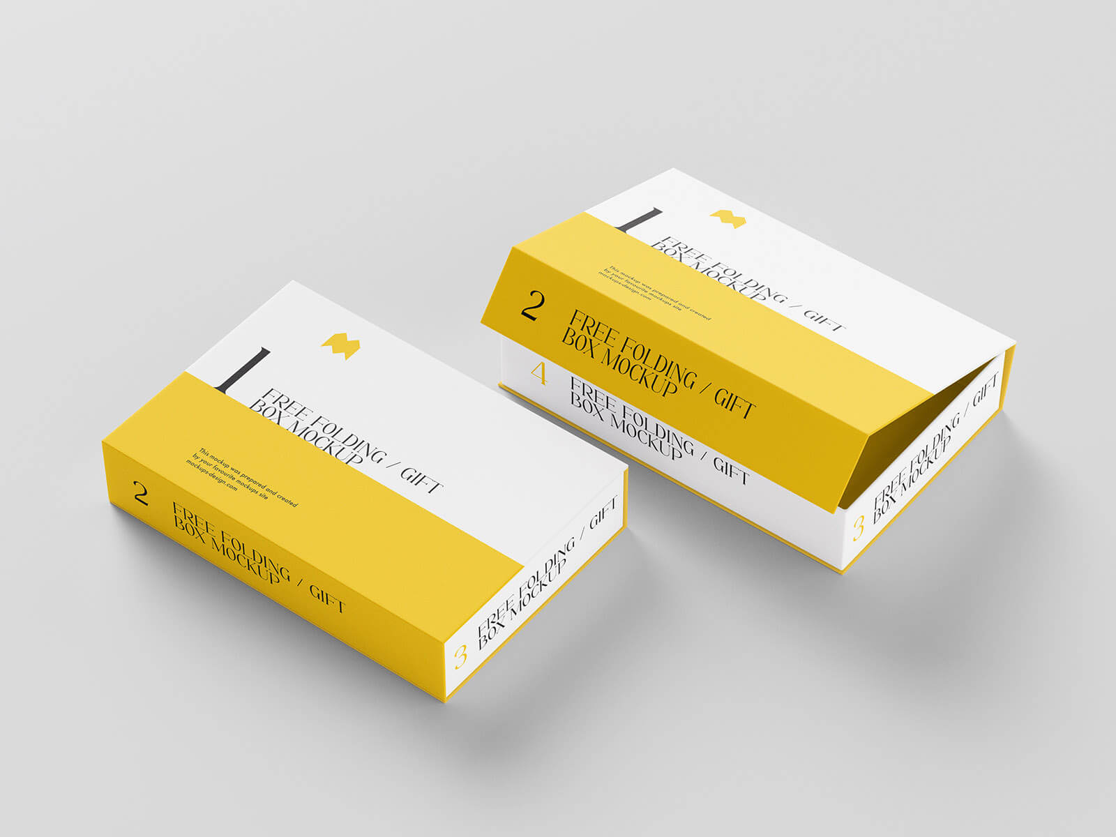 Free Folding Box Mockup 6