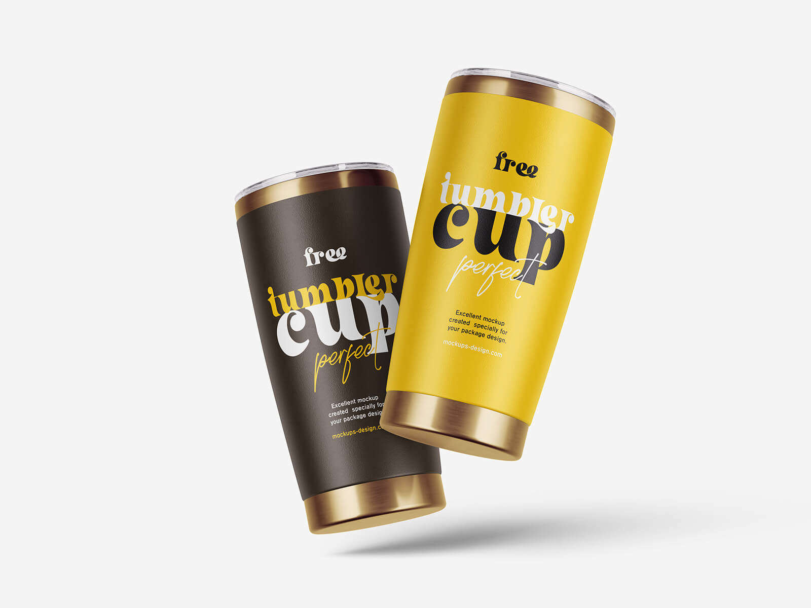 4 Free Cold Drink Flask Tumbler Mockup PSD Files