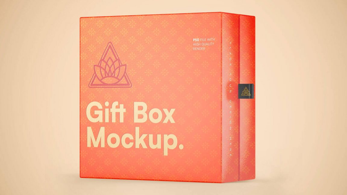 Free Luxury Slide Gift Box Mockup 3 Set Free Package Mockups