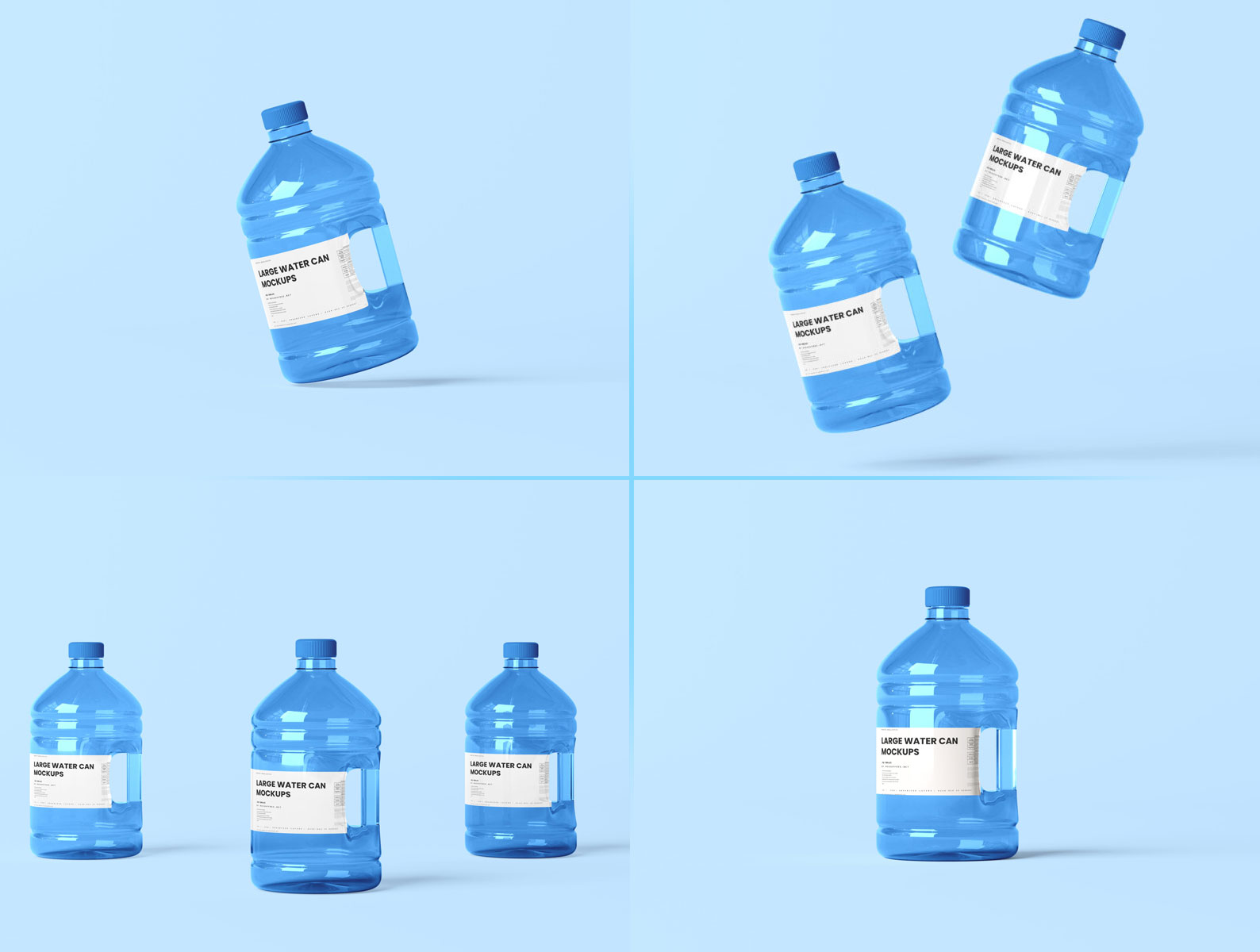 Water Can Mockups
