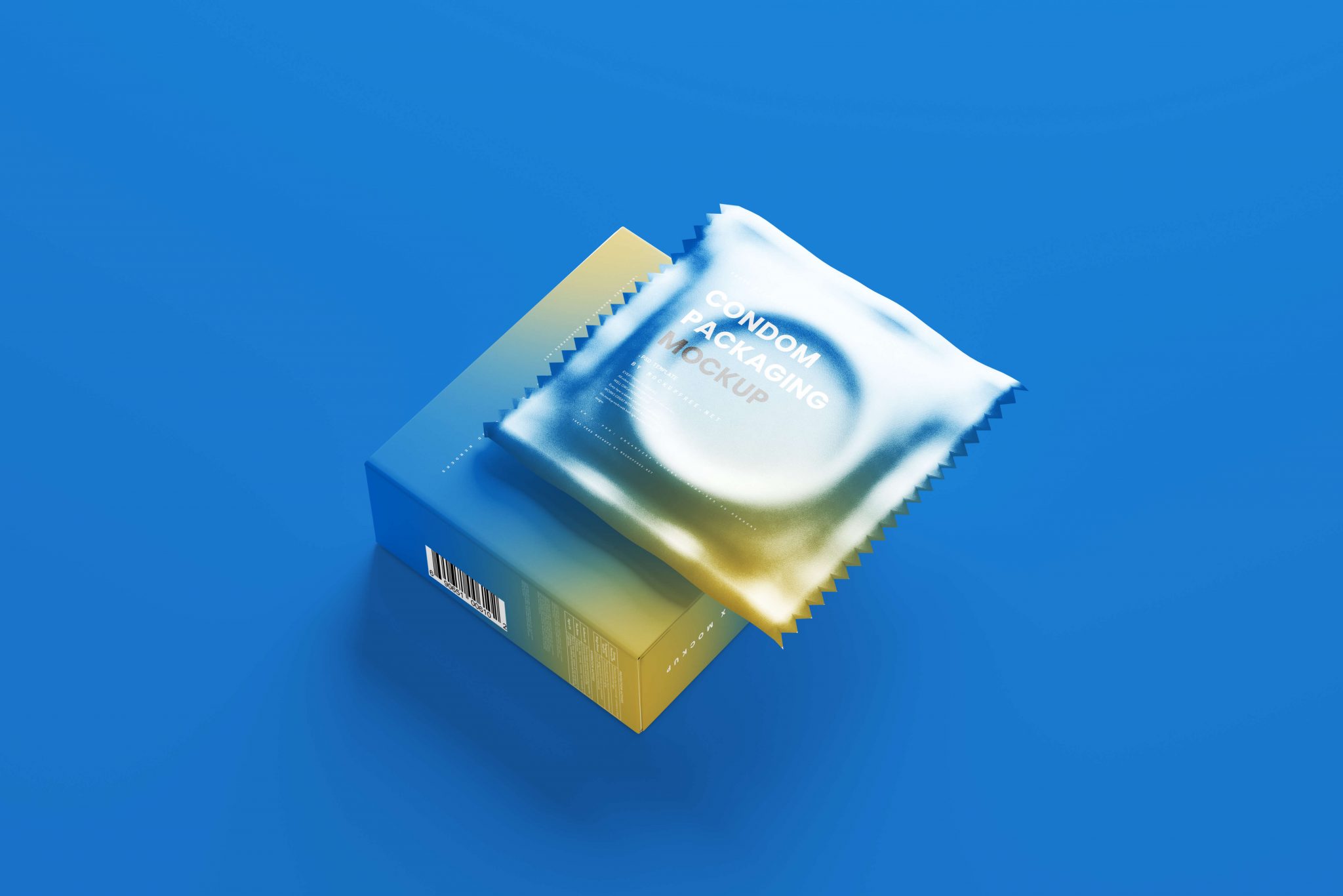 10 Free Condom Sachet and Packaging Box Mockups set for Branding ...