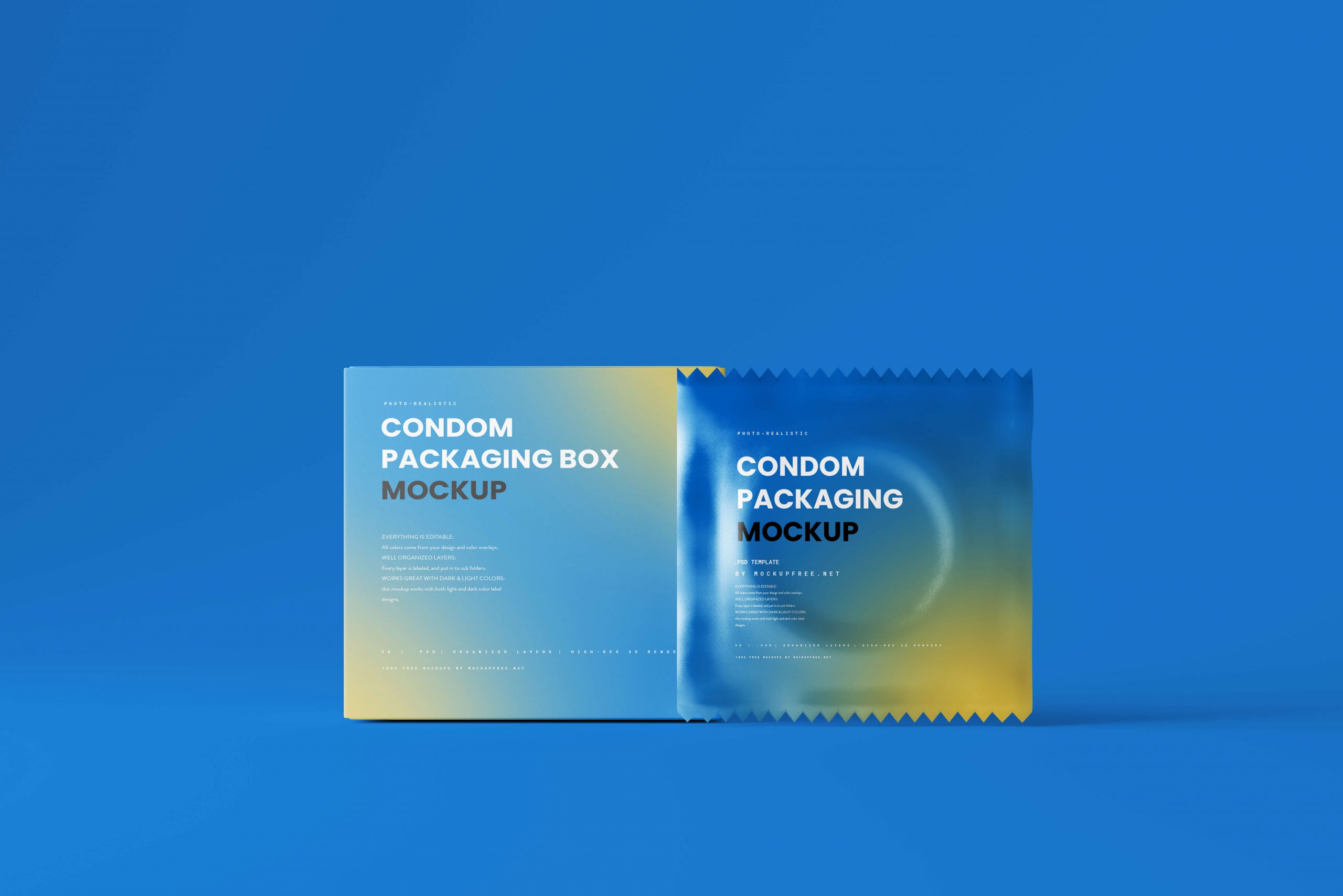 10 Free Condom Sachet Packaging Box Mockup PSD Files7