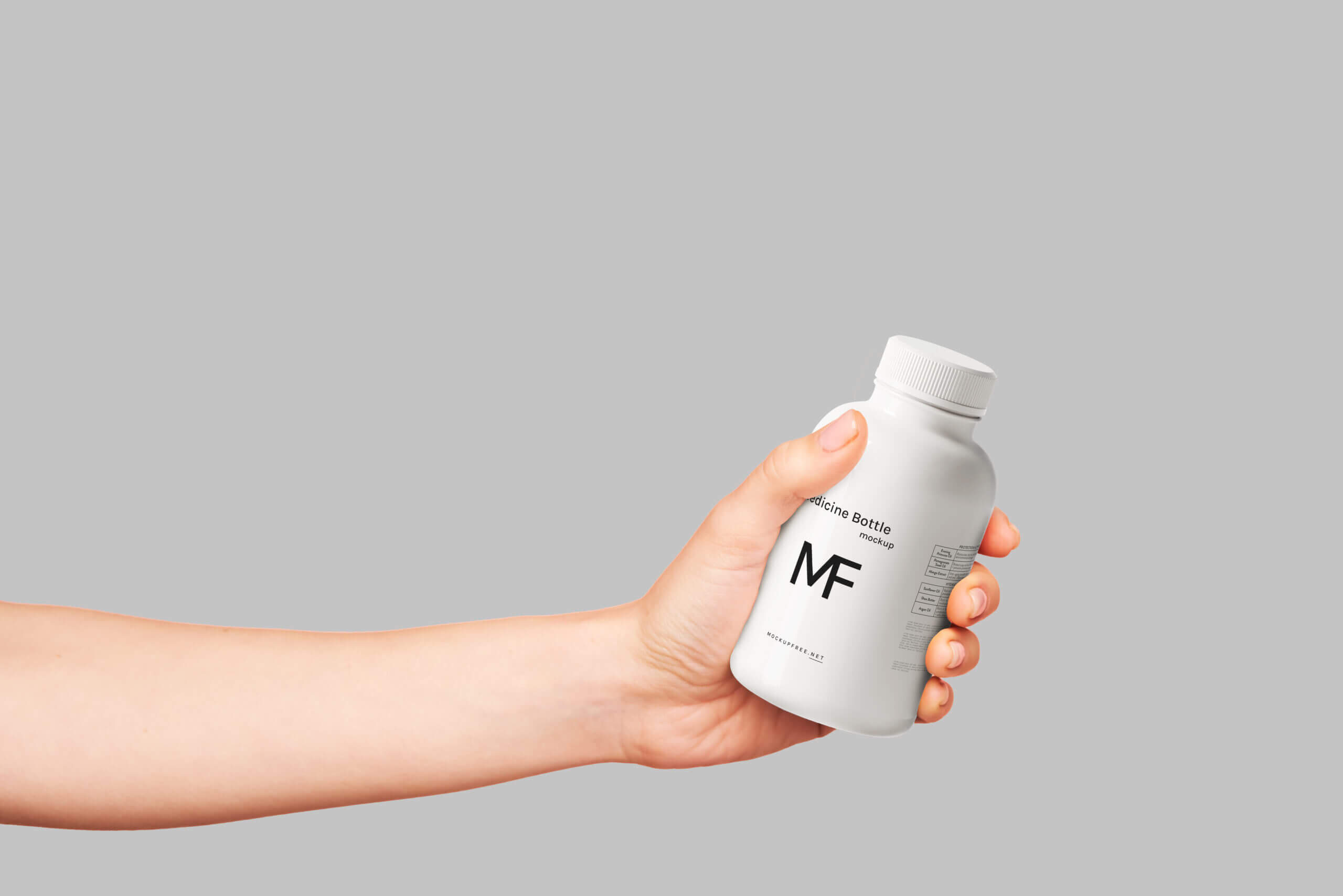 11 Free Plastic Supplements Pills Medicine Bottle Mockup PSD Files 9