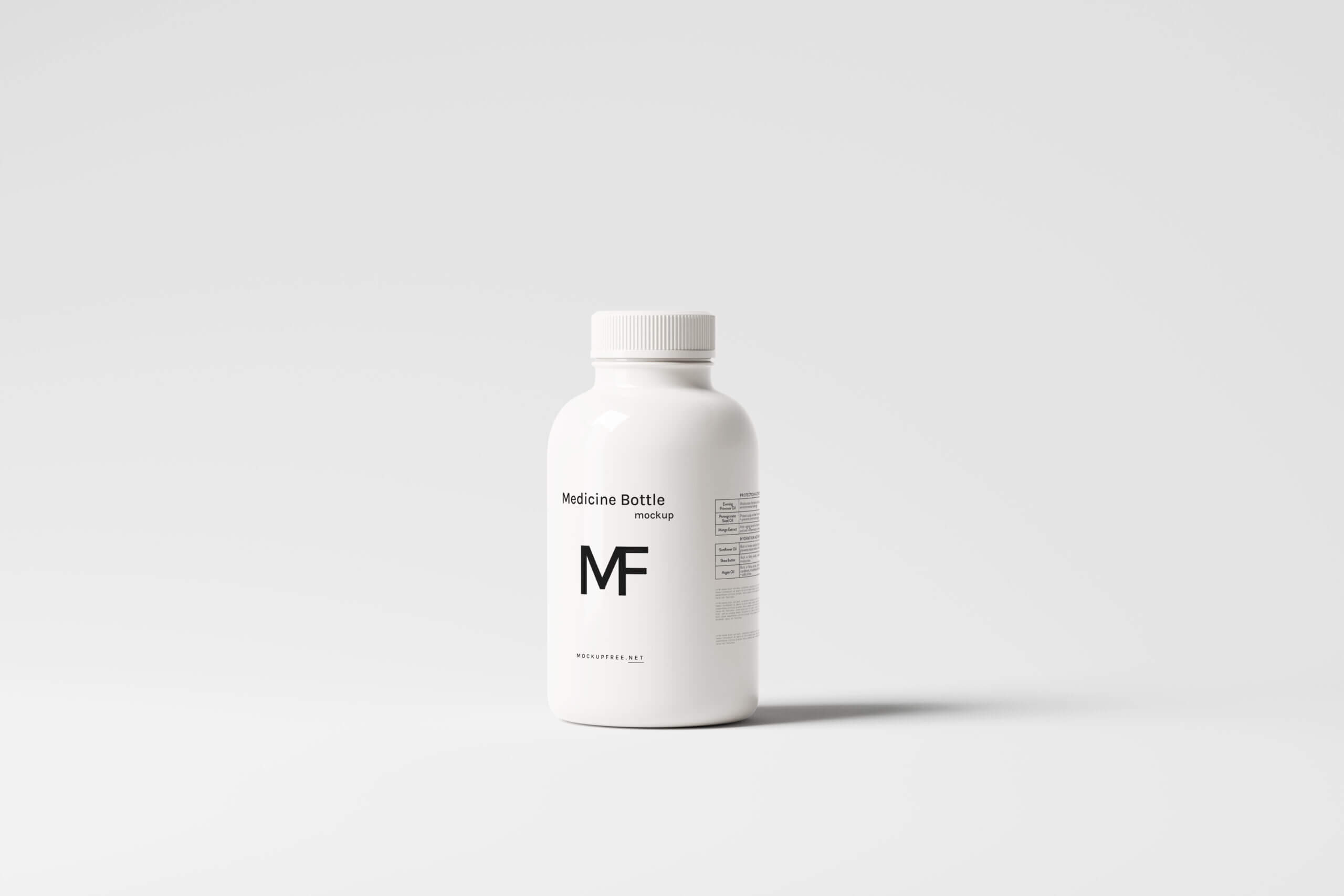 11 Free Plastic Supplements Pills Medicine Bottle Mockup PSD Files1