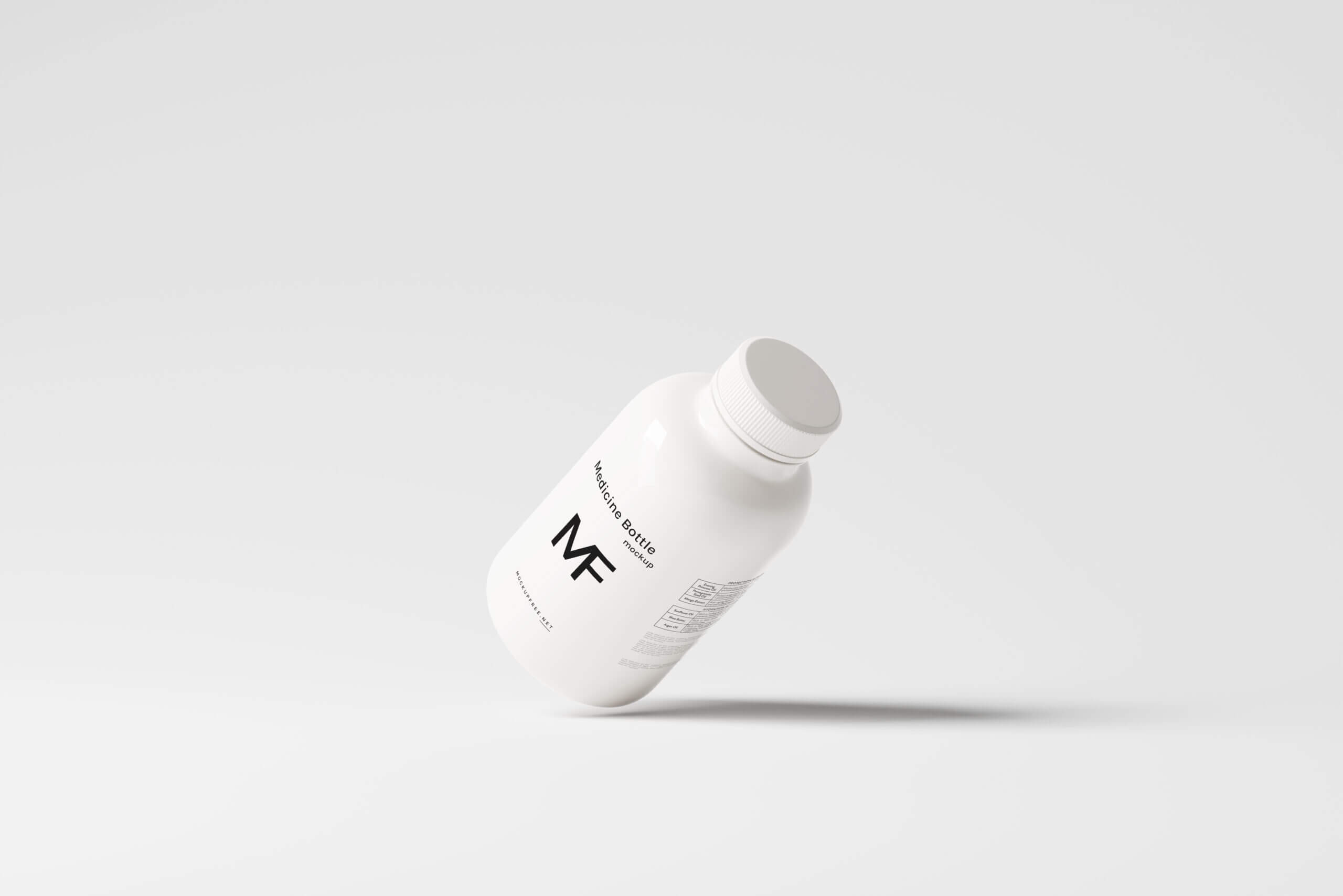 11 Free Plastic Supplements Pills Medicine Bottle Mockup PSD Files4