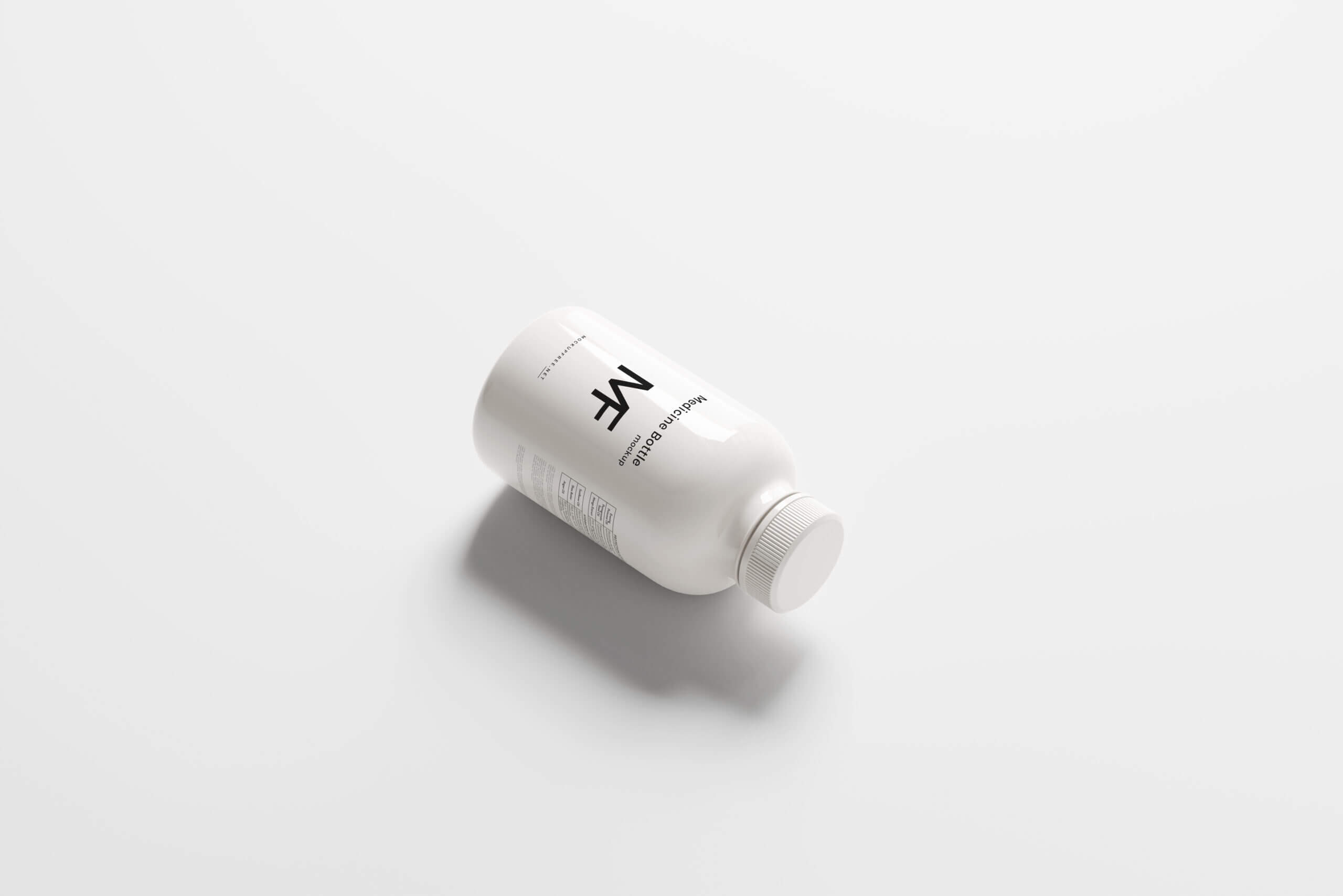 11 Free Plastic Supplements Pills Medicine Bottle Mockup PSD Files6