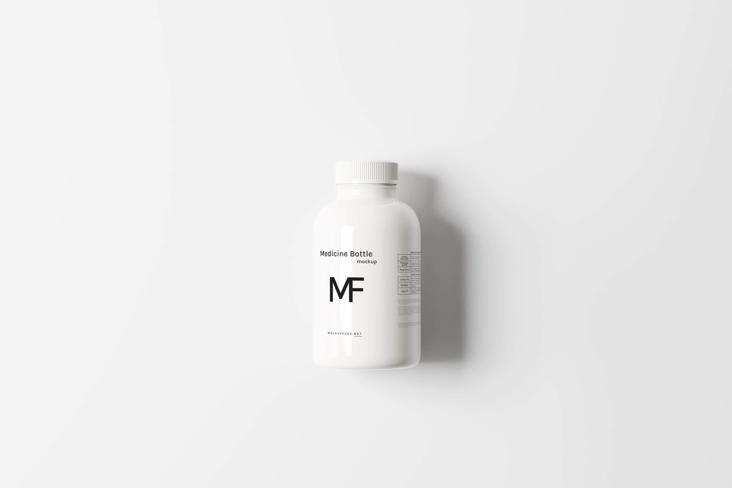 11 Free Plastic Supplements Pills Medicine Bottle Mockup PSD Files7