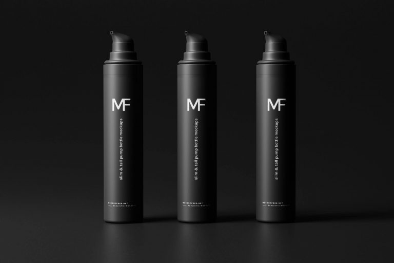 8 Free Airless Pump Bottle Mockup PSD Files2