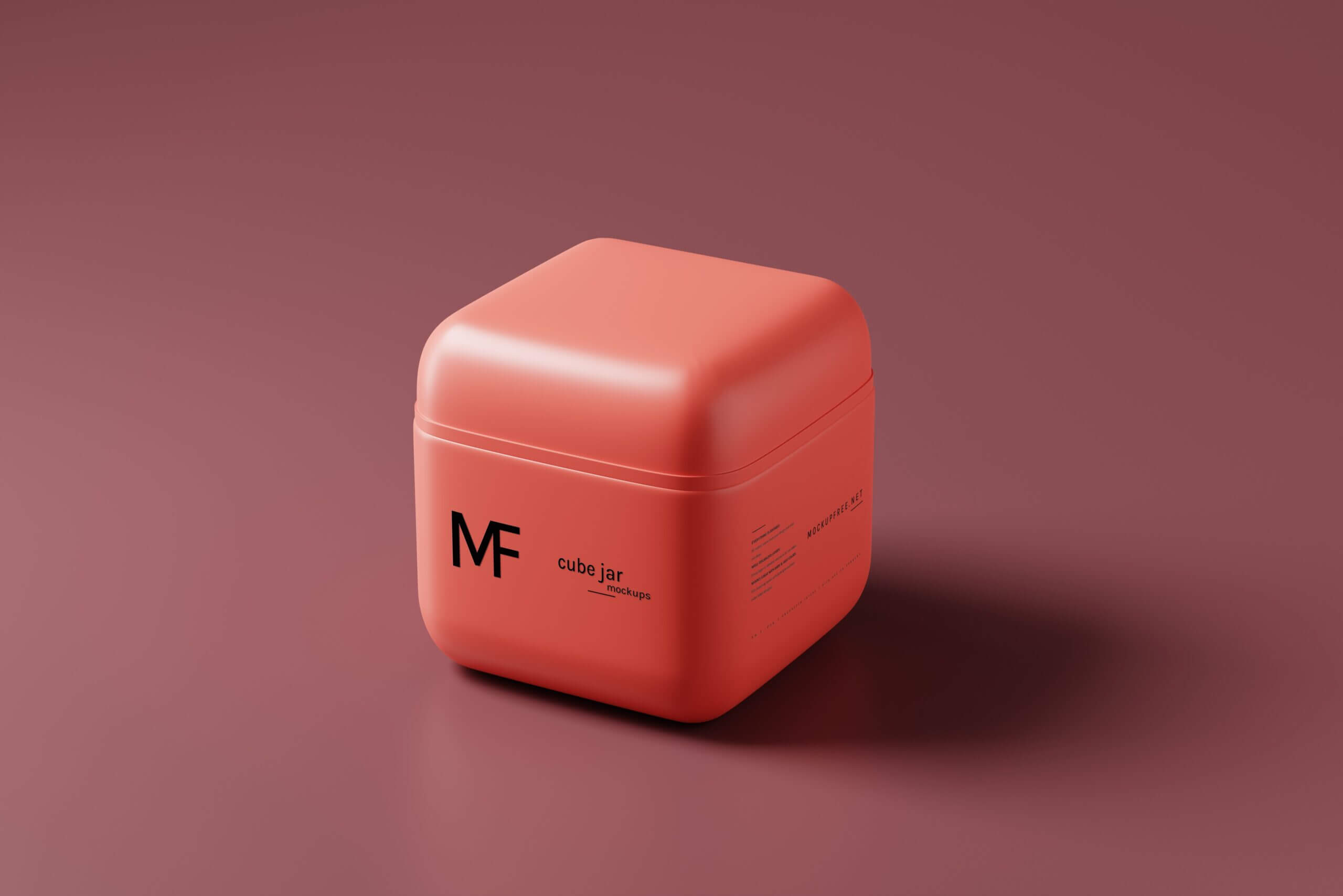 8 Free Cube Cosmetic Jar Mockup PSD Files1