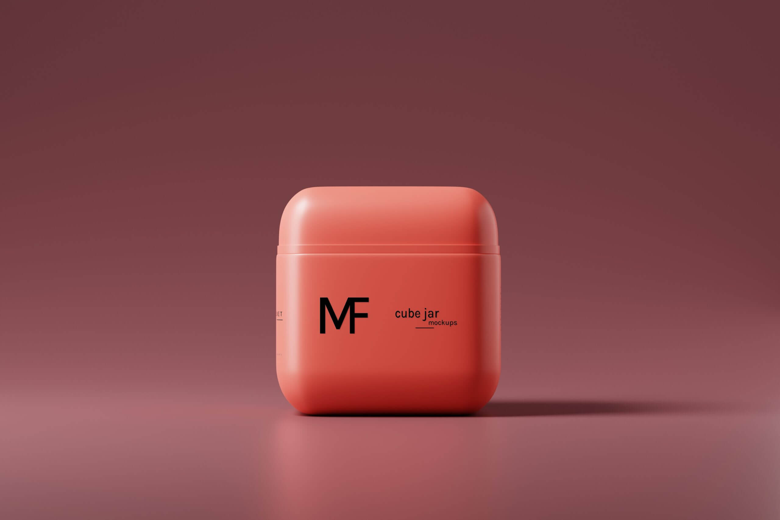 8 Free Cube Cosmetic Jar Mockup PSD Files2