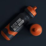 Free Plastic Sports Water Bottle Mockup PSD