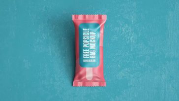 Free Popsicle Ice Cream Packaging Mockup PSD