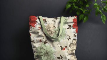 Free Realistic Canvas Tote Bag Mockup