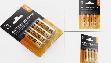Free Battery Pack Mockup