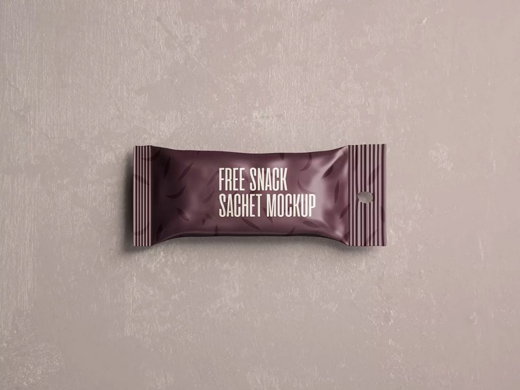 Free Snack Bar Packaging Mockup PSD
