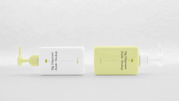 Free Square Dispenser Bottle Mockups1