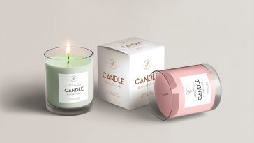 Packaging Glass Candle Mockup