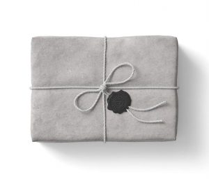 Top View of a Roped and Sealed Package Mockup