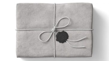 Top View of a Roped and Sealed Package Mockup