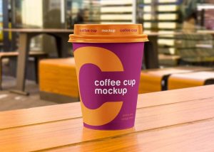 Free Paper Coffee Cup Mockup PSD