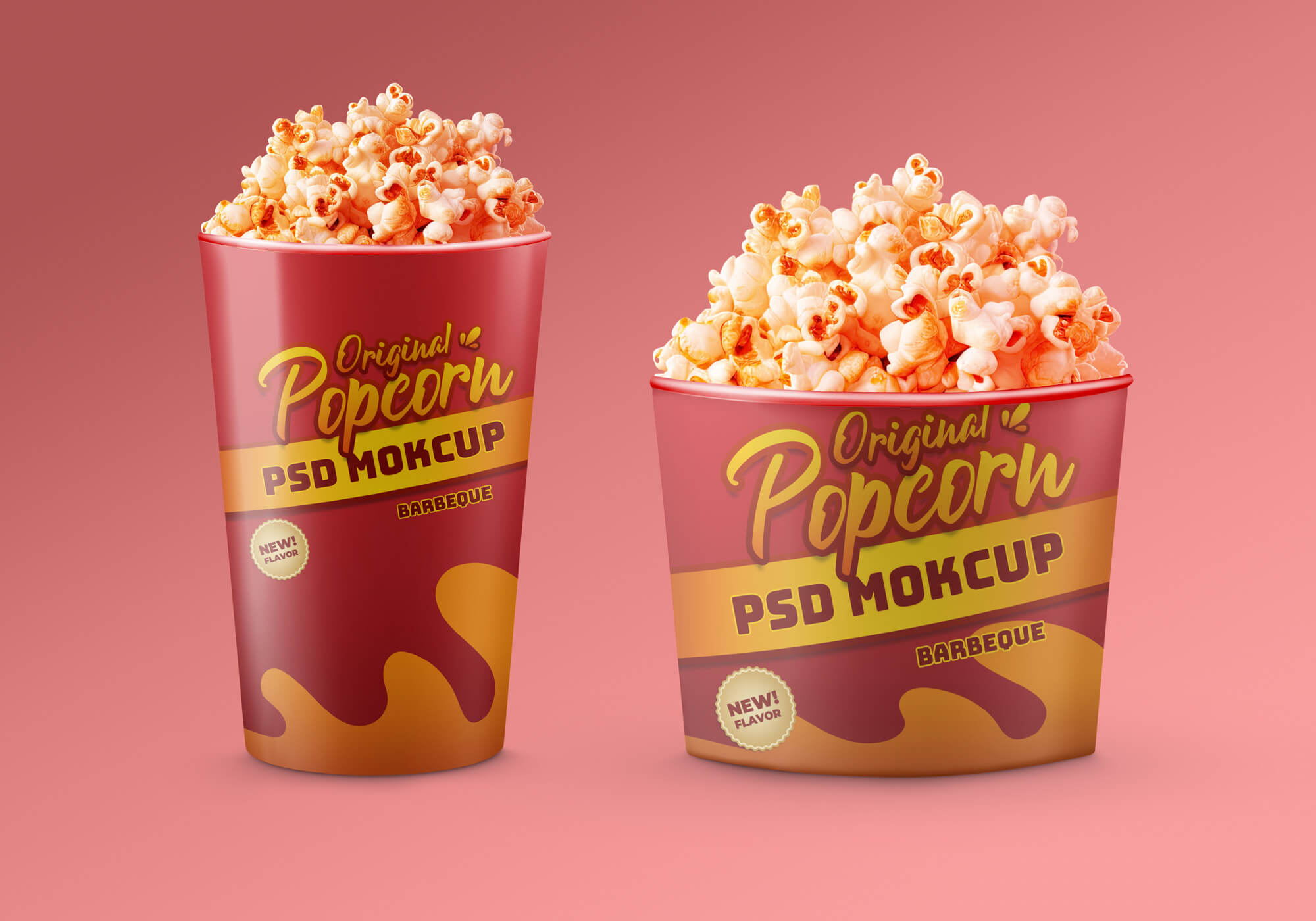 Popcorn Box Mockups