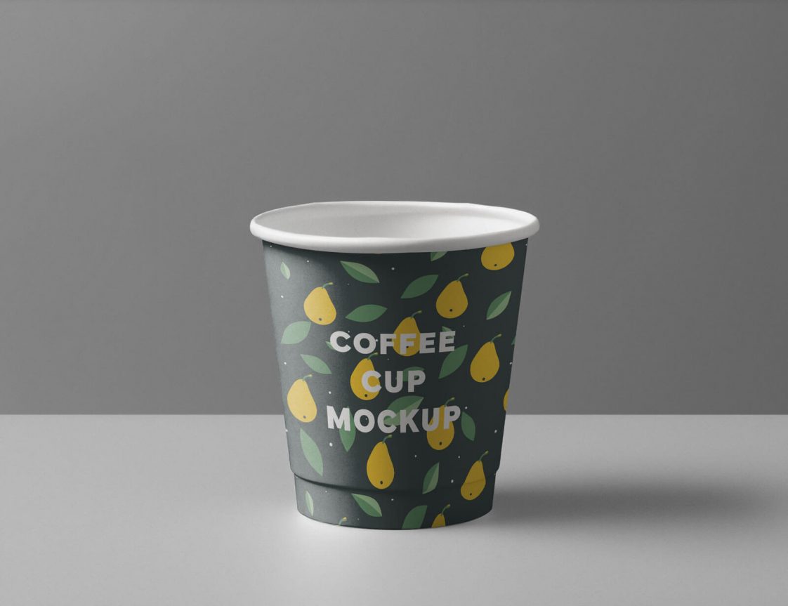 Free Realistic Paper Cup Mockup for Logo Branding - Package Mockup