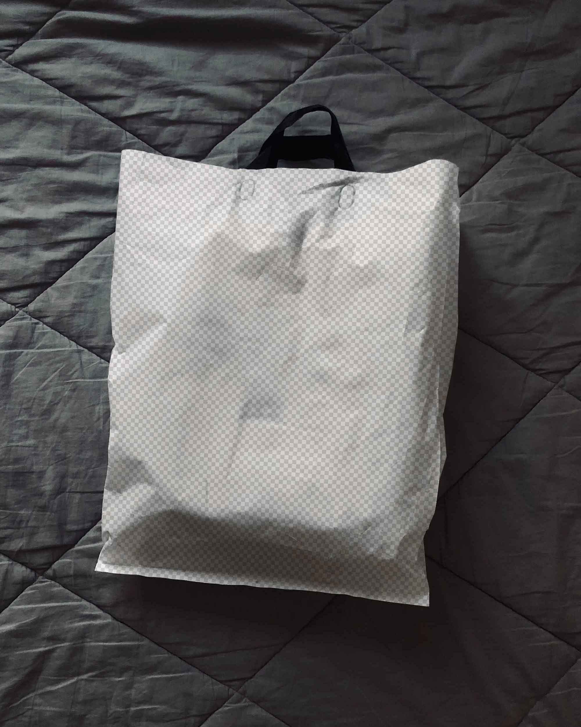 plastic bag mockup psd