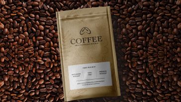 Free Coffee Packaging Paper Bag Mockup1