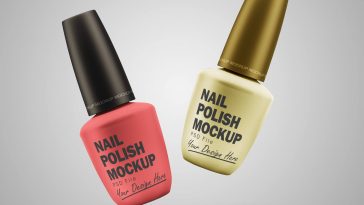 Plastic Nail Polish Mockup
