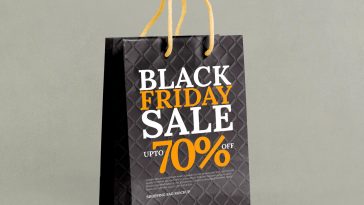 Standing Shopping Bag Mockup