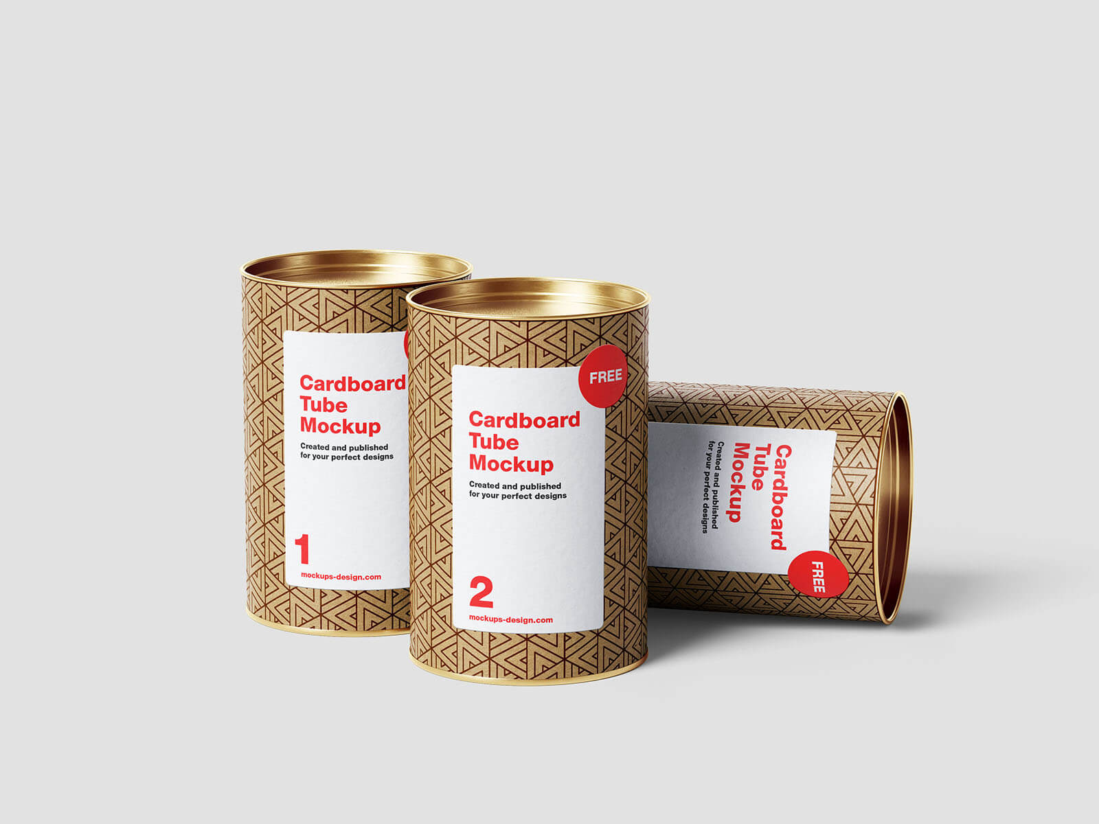 Cardboard Tube Mockup 4