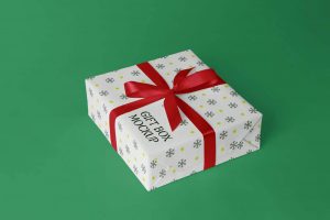 Free Gift Box Mockup1