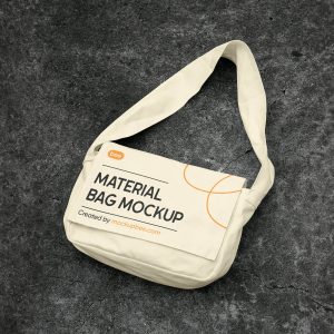 Free Lying Material Bag Mockup1